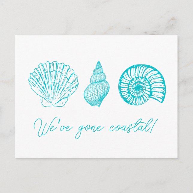 Three Shell Change of Address Postcard (Front)