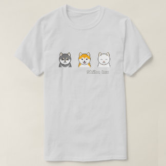 Three Shiba Inus With Different Coat Colours T-Shirt