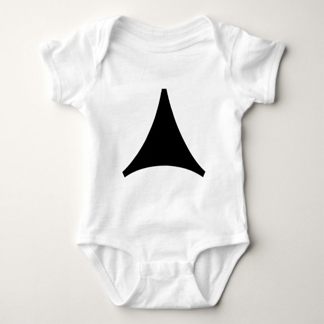 Three Sided Arrow Baby Bodysuit (Front)