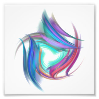 Three sides colour photo print