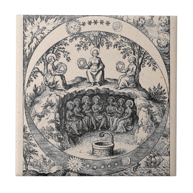 Three Sisters of Alchemy Tile (Front)