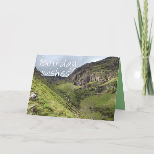 Three Sisters of Glencoe, Mountains, Scotland Card (Front)
