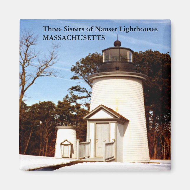 Three Sisters of Nauset Lighthouses Magnet (Front)