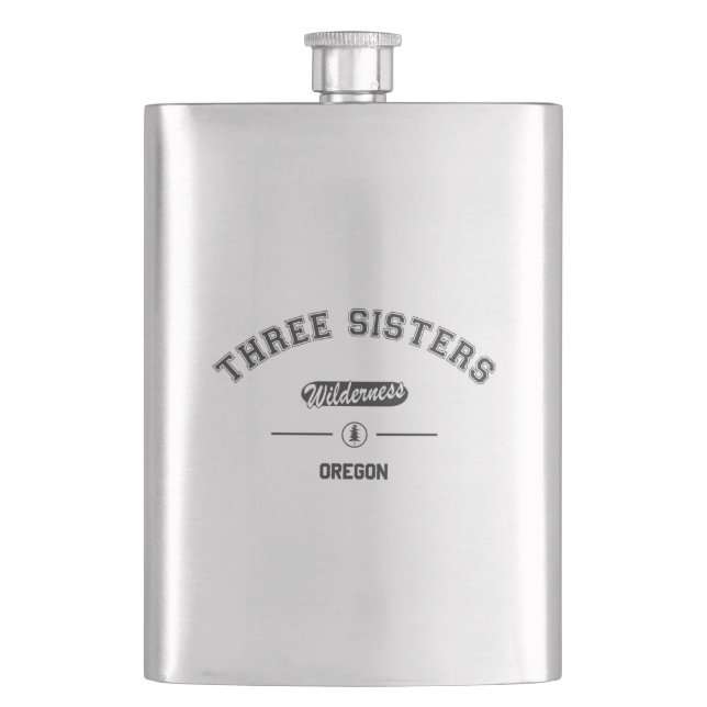Three Sisters Wilderness Hip Flask (Front)