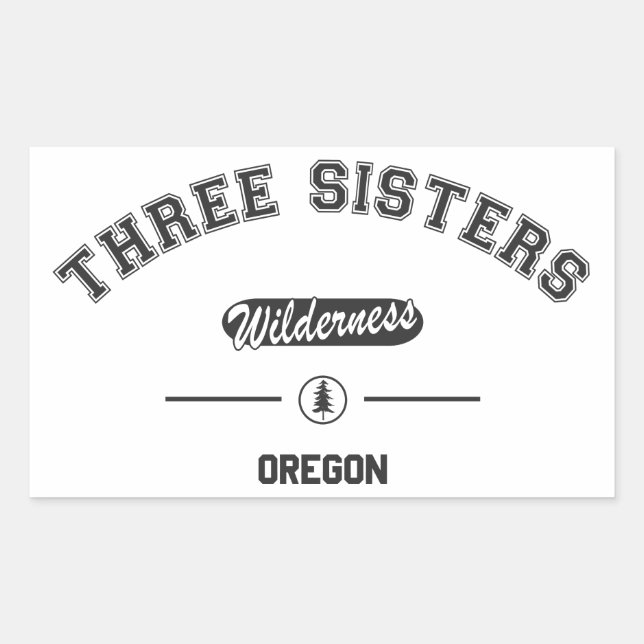Three Sisters Wilderness Sticker (Front)