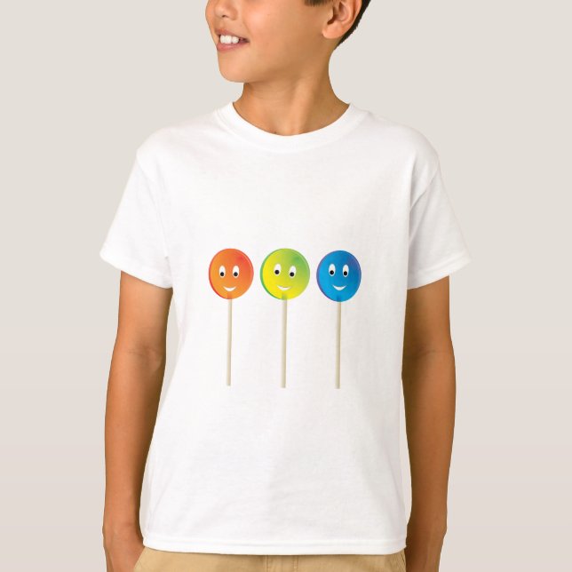 Three smiling lollipops T-Shirt (Front)