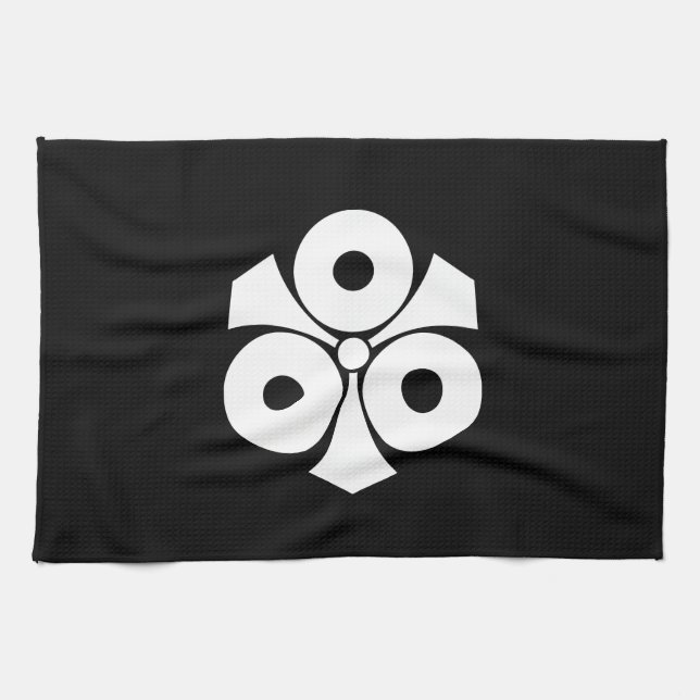 Three snake eyes with swords kitchen towel (Horizontal)