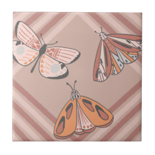 Three Southwest Butterflies   Tile