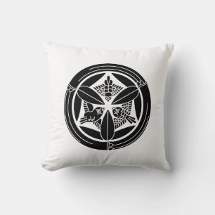 Three Spoons in a Bamboo Circle Throw Pillow