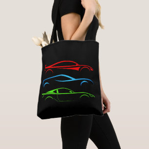 Three Sports Cars Tote Bag