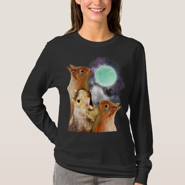 Three Squirrel Moon T-Shirt (Front)