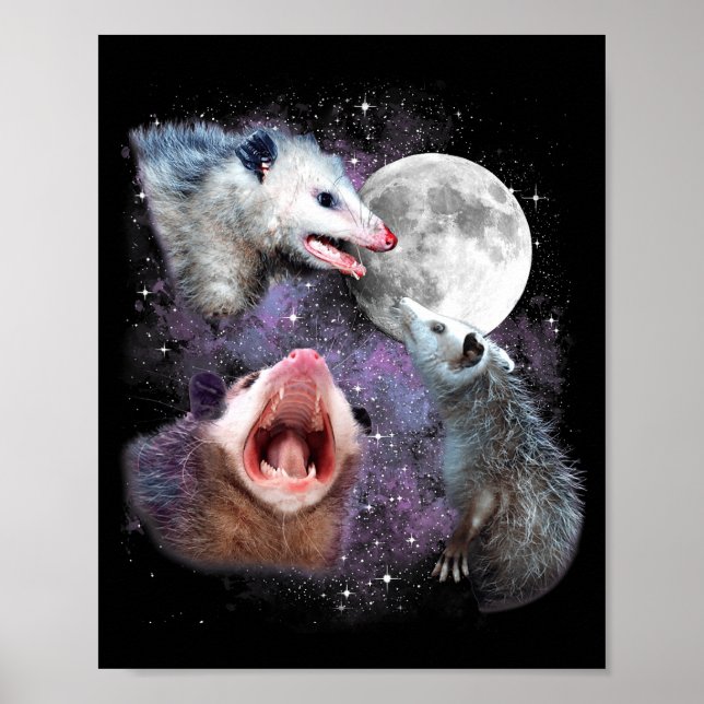 Three Ssums Moon 3 Osums Dead Moon Weird Cursed Me Poster (Front)