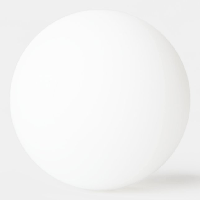 Three Star Ping Pong Ball, White Ping Pong Ball (Front)