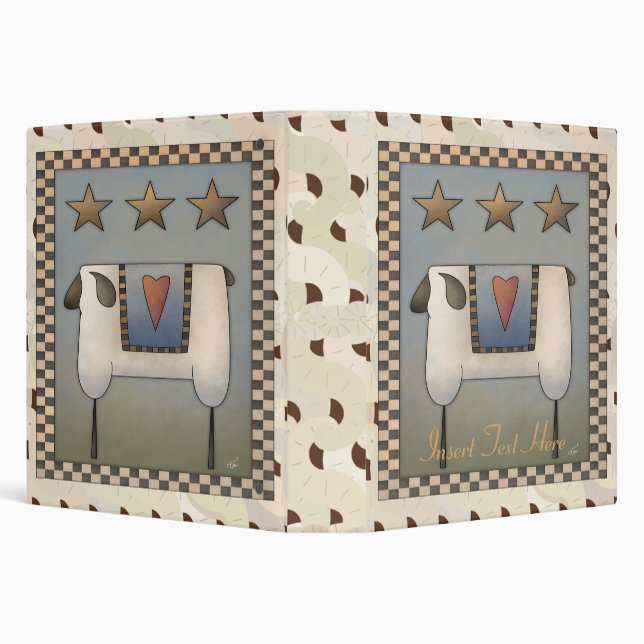 Three Star Sheep Avery Binder (Background)