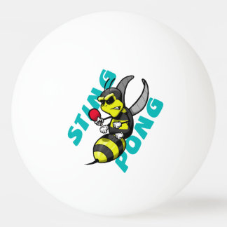 Three Star "Sting Pong" Ping Pong Ball