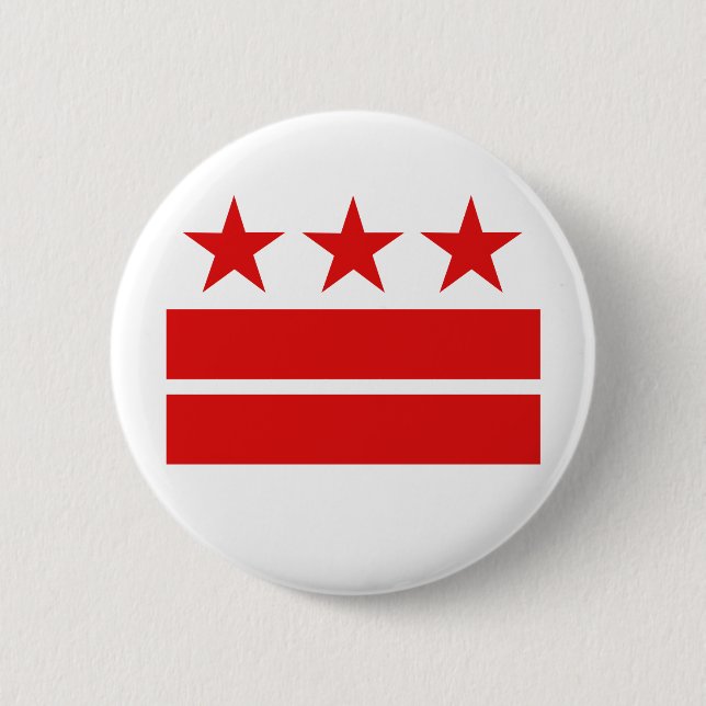 Three Stars 2 Bars 2 Inch Round Button (Front)