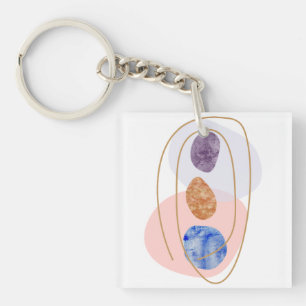 Three Stones Keychain