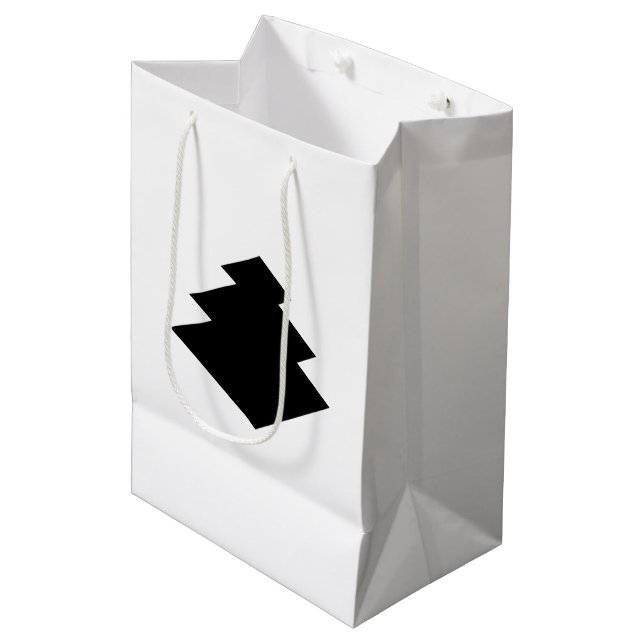 THREE-STORY BISHI PAPER BAG (Front Angled)