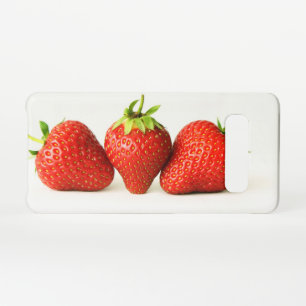 Three Strawberries On White sgm Samsung Galaxy Case