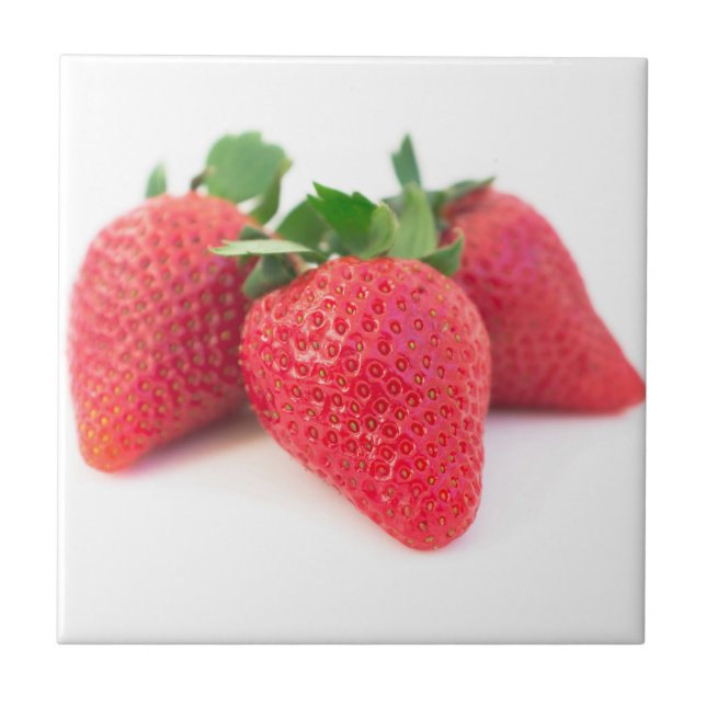 Three strawberries tile (Front)