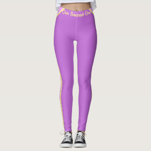 Three-Stripe Violet Leggings