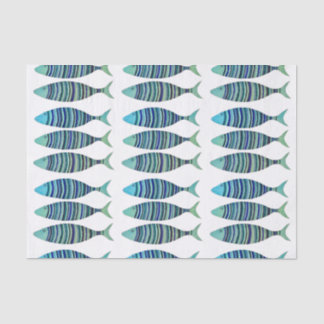 Three Striped Fish  Tissue Paper