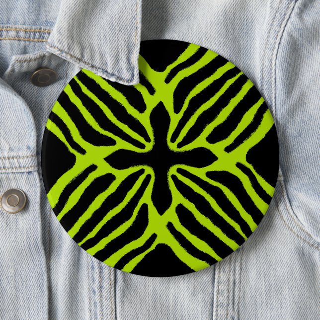 Three Striped Poison Dart Frog 6 Inch Round Button (In Situ)