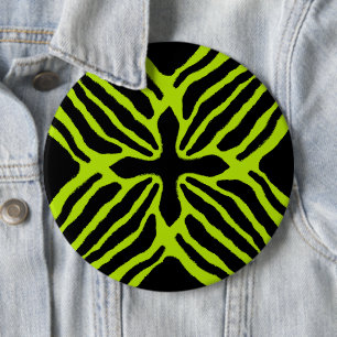 Three Striped Poison Dart Frog 6 Inch Round Button