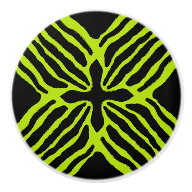 Three Striped Poison Dart Frog Ceramic Knob (Front)