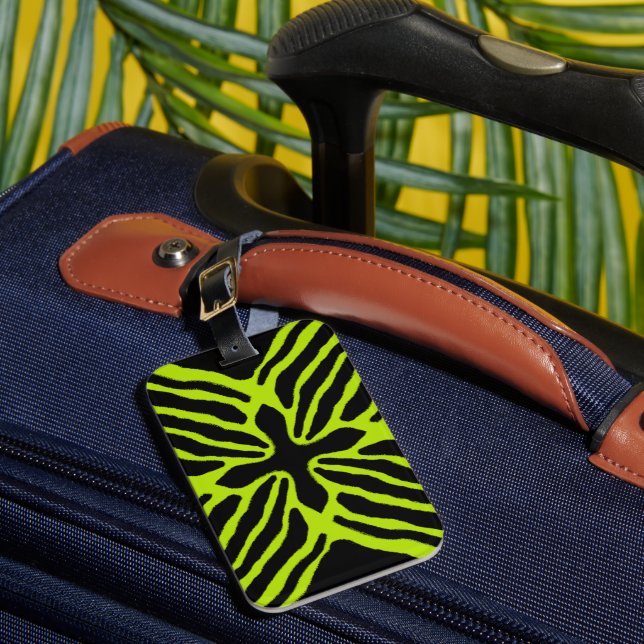 Three Striped Poison Dart Frog Luggage Tag (Front Insitu 1)