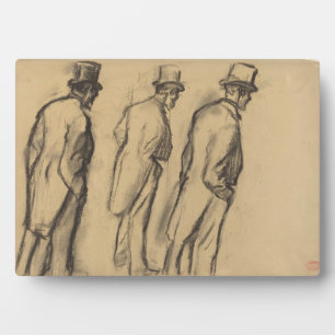 Three Studies of Ludovic Halevy Standing Plaque