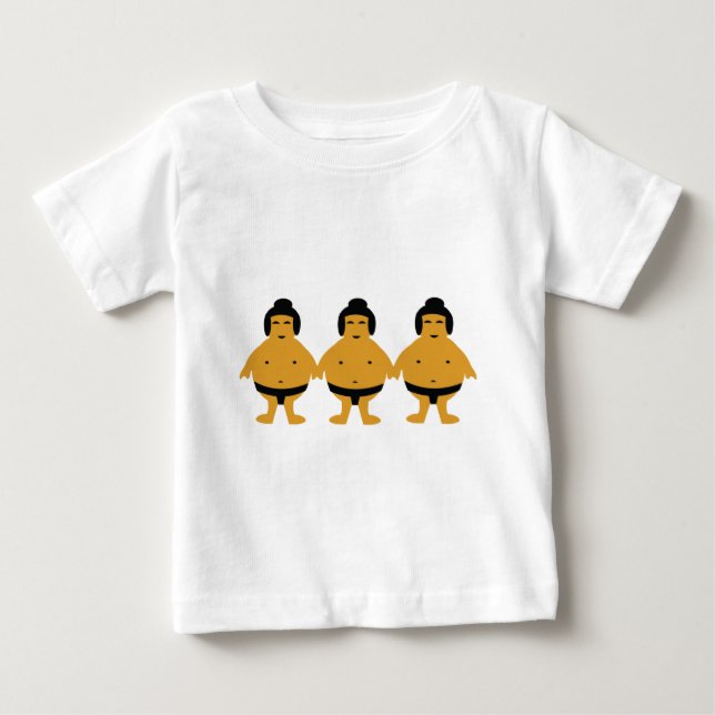 three sumos icon baby T-Shirt (Front)