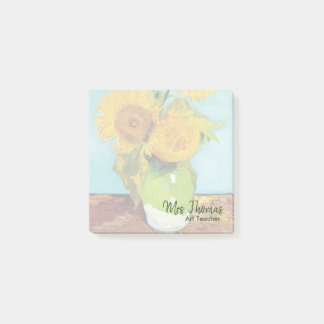 Three Sunflowers Customized Post-it Notes 3x3