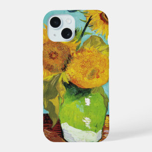 Three Sunflowers   Vincent van Gogh iPhone 15 Case