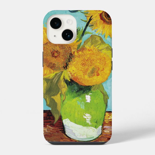 Three Sunflowers | Vincent van Gogh iPhone Case (Back)