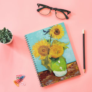 Three Sunflowers Vincent van Gogh Notebook