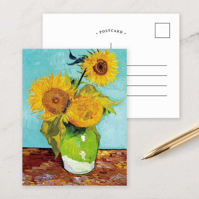 Three Sunflowers | Vincent van Gogh Postcard (Creator Uploaded)