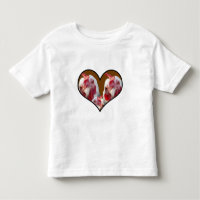 Three Sussex Chickens In A Heart,