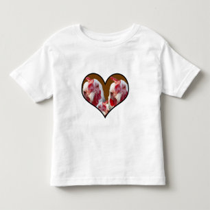 Three Sussex Chickens In A Heart, Toddler T-shirt