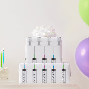 Three Syringes Wrapping Paper