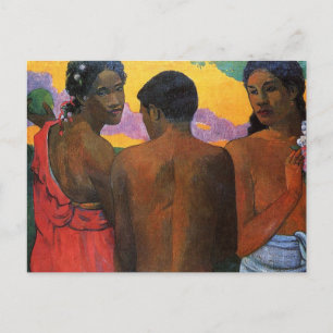 'Three Tahitians' - Paul Gauguin Postcard