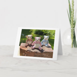 Three Teddies Card