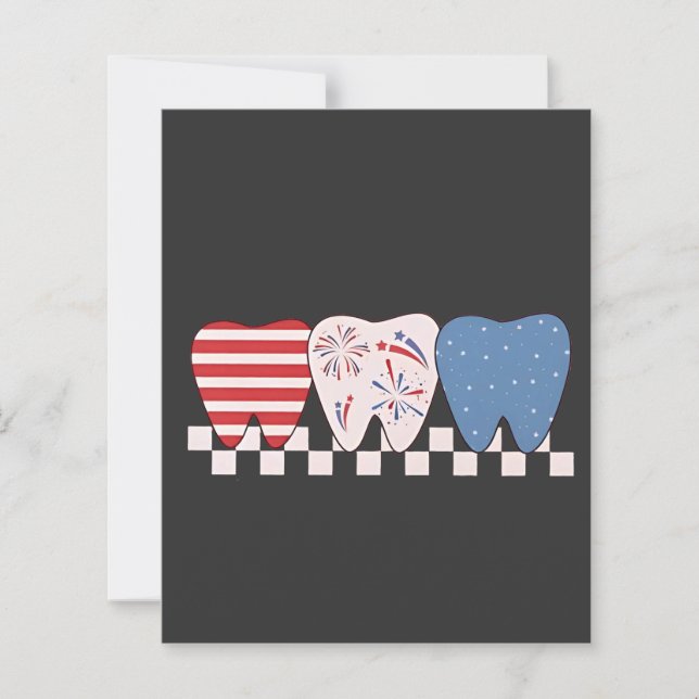 Three Teeth Graphic Design 4th of July (Front)
