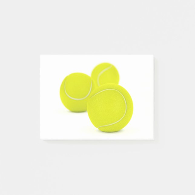 Three tennis balls post-it notes (Front)