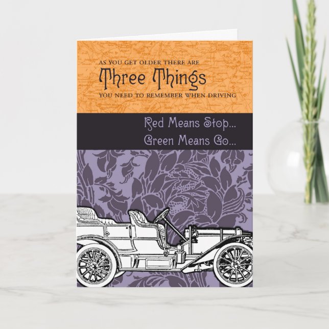 Three Things to Remember While Driving Card (Front)