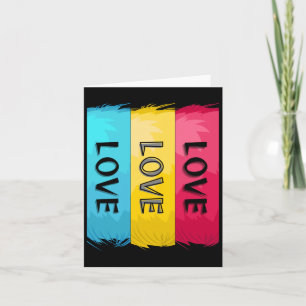 Three Times Love Design  Card