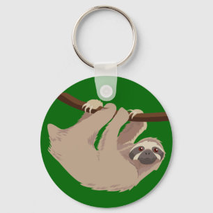 Three Toed Sloth Keychain