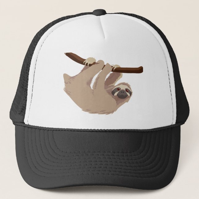 Three Toed Sloth Trucker Hat (Front)