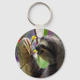 Three-Toed Tree Sloth Keychain