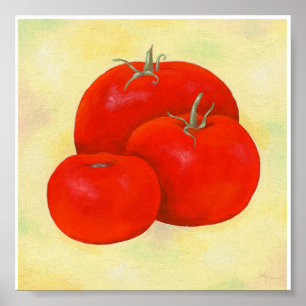 Three Tomatoes Painting print